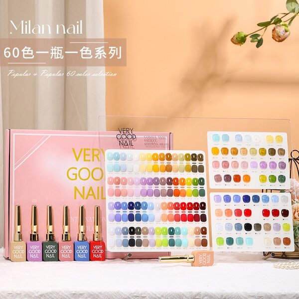 Gold cap 60 colors C type nail polish one bottle one color.