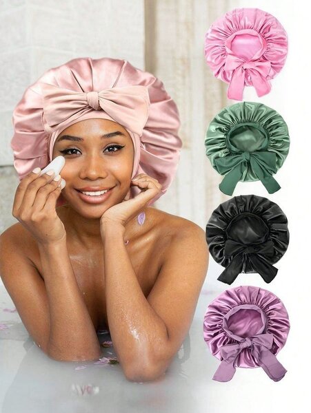 Bonnet en satin pour cheveux