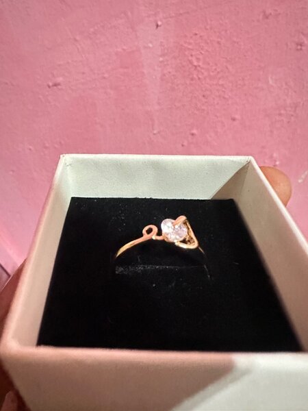 Bague élégante en or rose