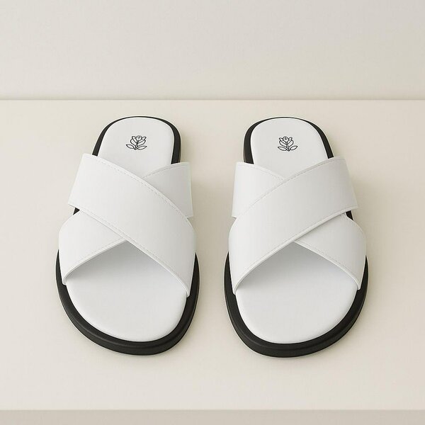 Sandales confort blanches