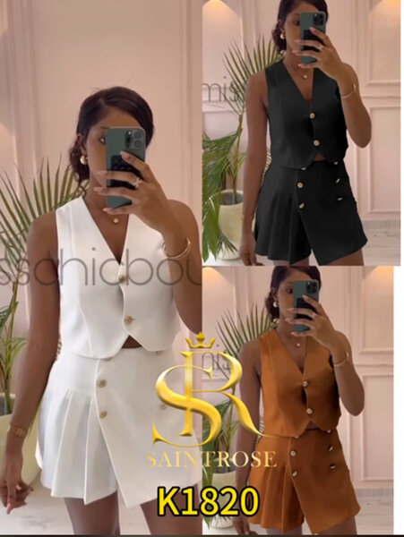 Ensemble chic à boutons