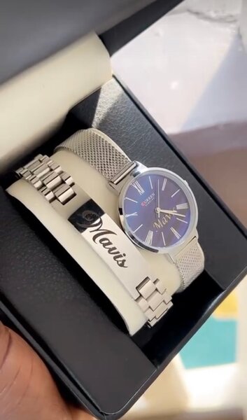 Customized bracelet and a watch