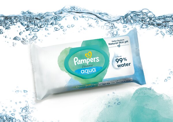 Lingettes Bébé Pampers Aqua