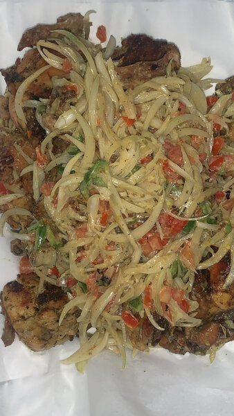 Poulet au four 5000f