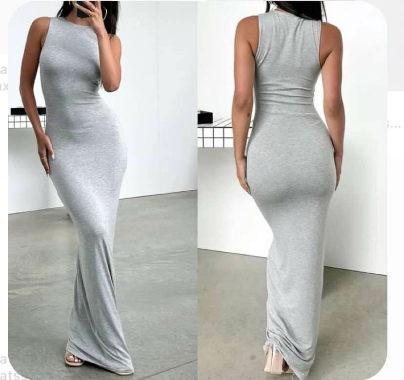Halter neck maxi dress