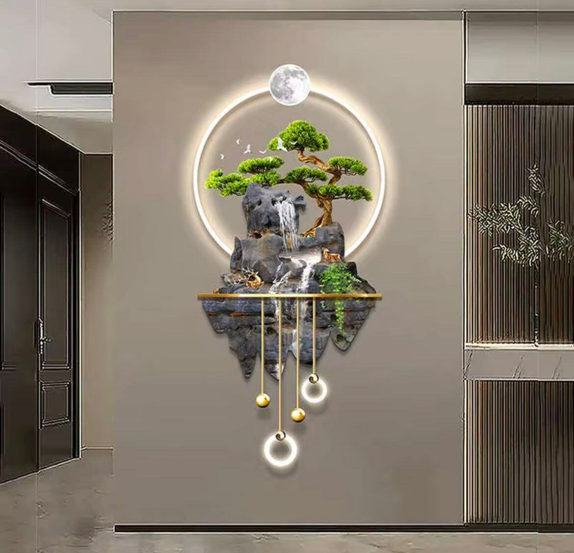 Décoration Murale LED Cascade