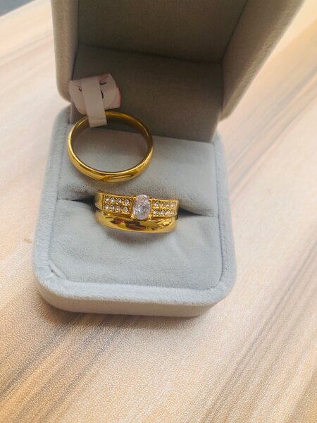 Quality non-fading three set wedding ring