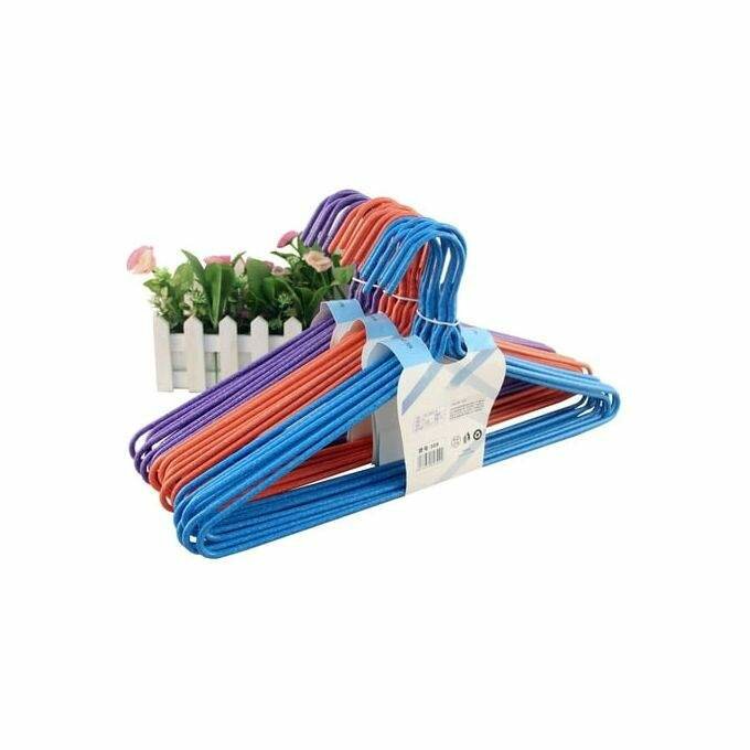 Lot de 12 cintres colorés