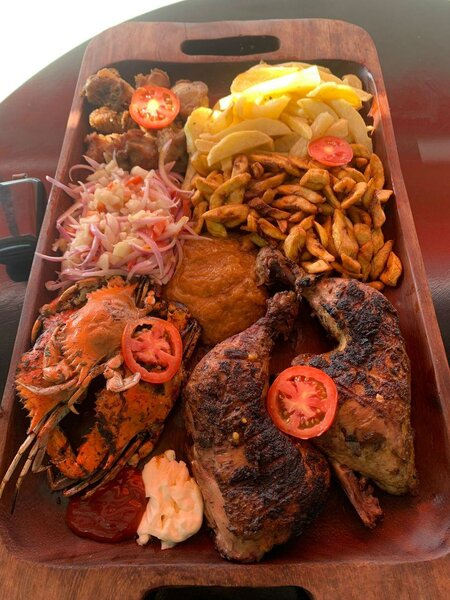 Plat de dégustation mixte exotique