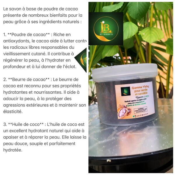 Savon Naturel au Cacao