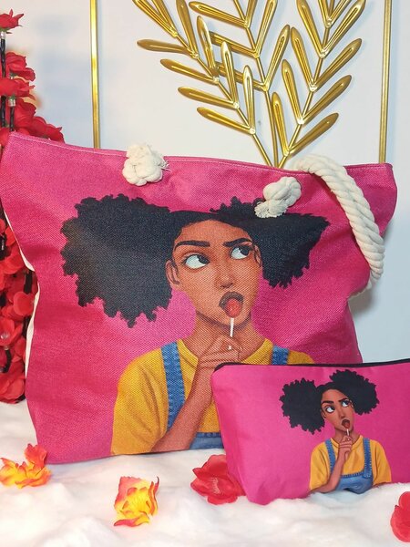 Sac fourre-tout imprimé pop art