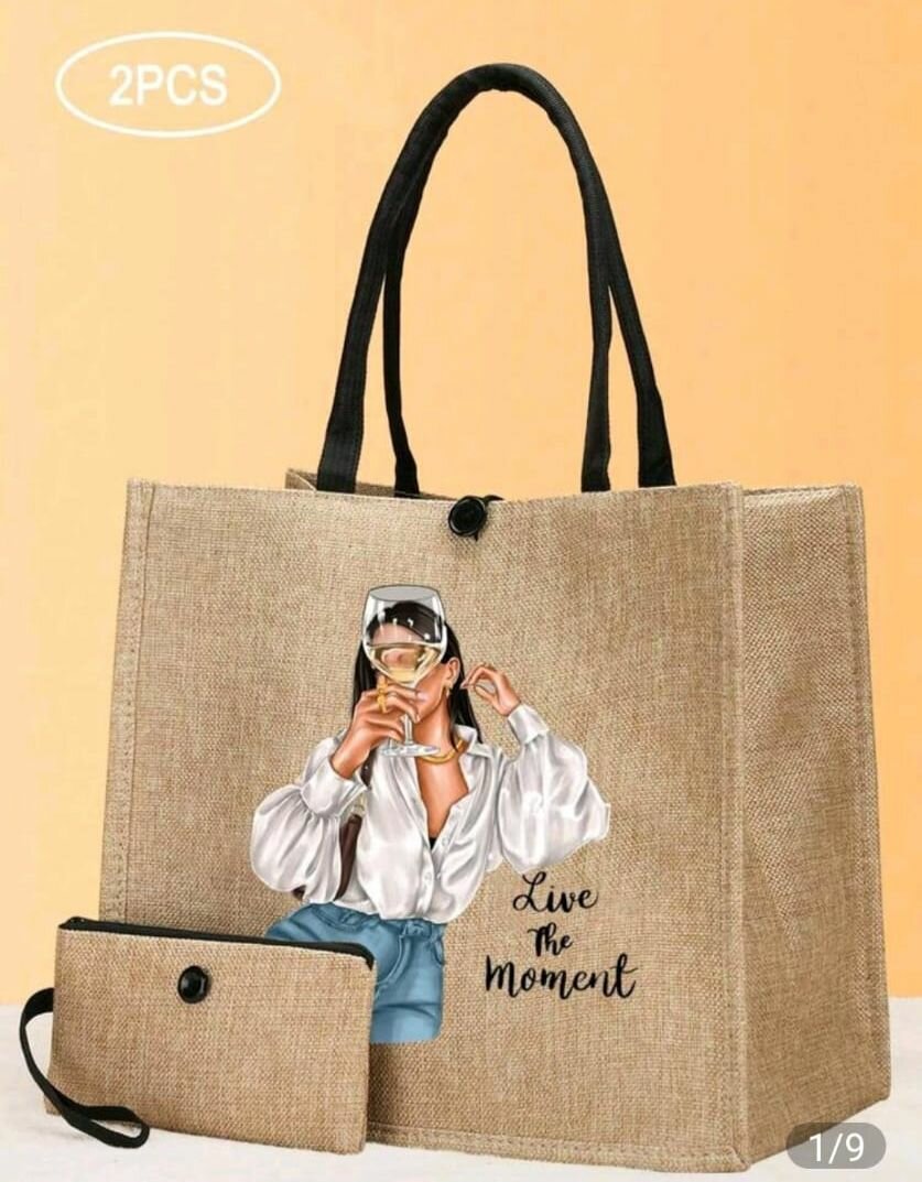 Sacs cabas en toile décorés