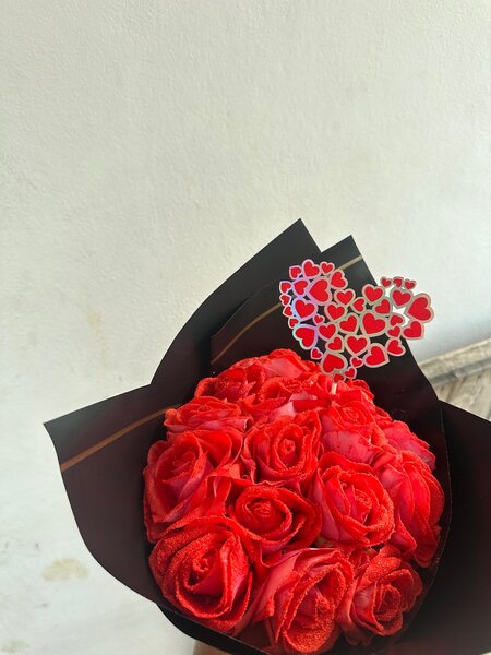 Bouquet de roses rouges élégantes