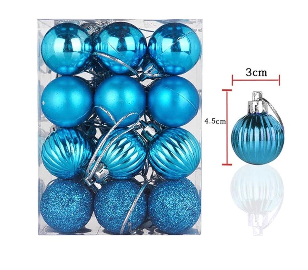 Boules de Noël bleues
