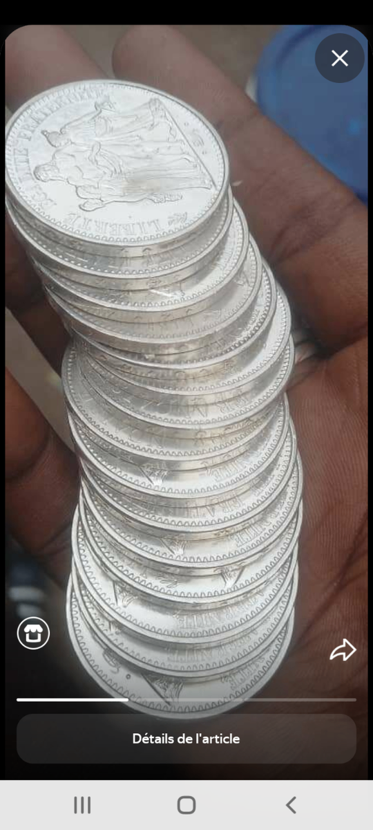 Pièces anciennes en argent