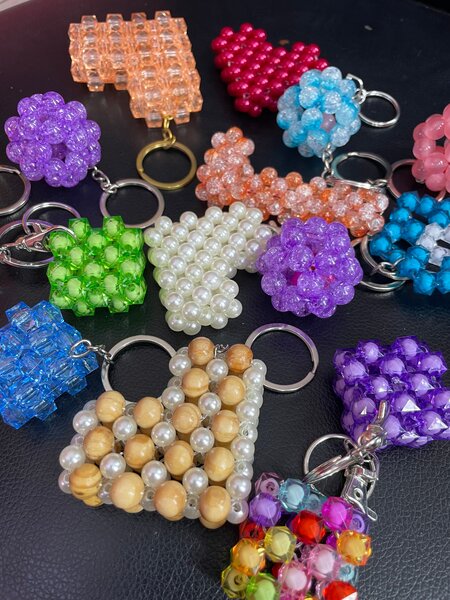 Porte clé en perles