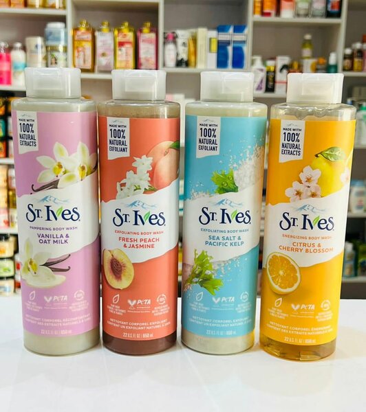 St.Ives Body washes: exfoliating, energizing ,pampering