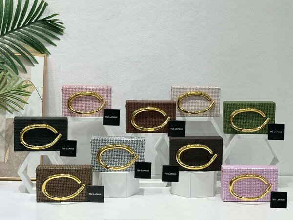 Pochette élégante avec boucle dorée