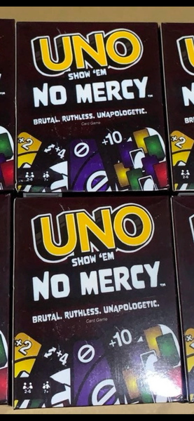 UNO NO MERCY GAME CARDS
