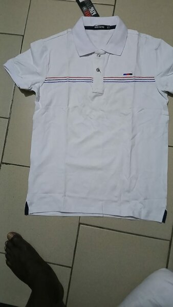 Polo Blanc Classique Homme