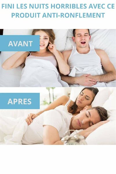 Lot de 2 clip anti-ronflement