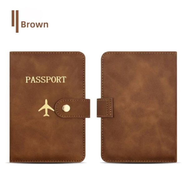 Pochette passeport en cuir élégant