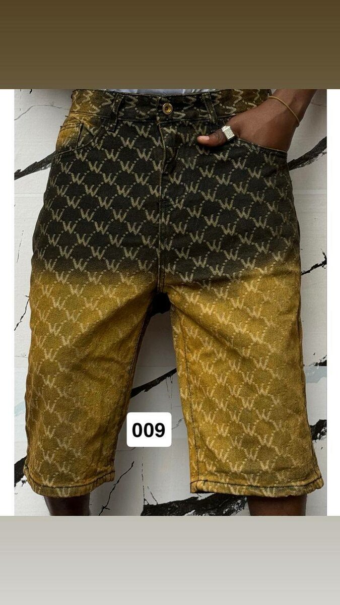 Shorts en jean imprimés