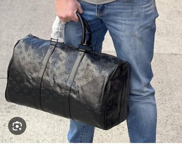 Sac de voyage en cuir noir