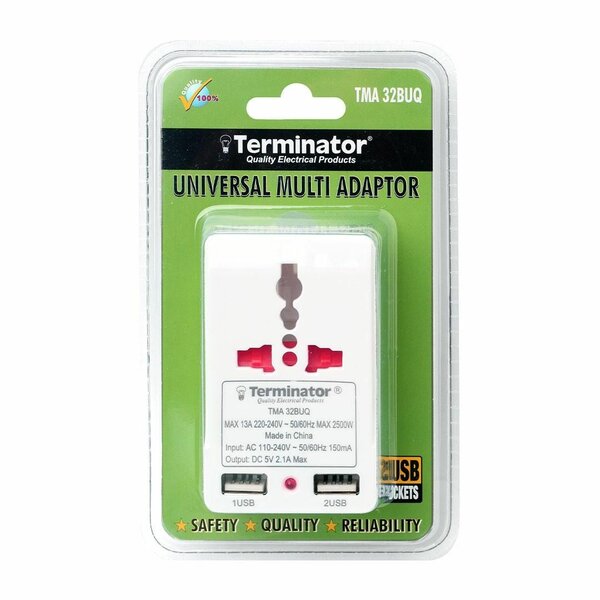 2 Way Universal Multi Adaptor