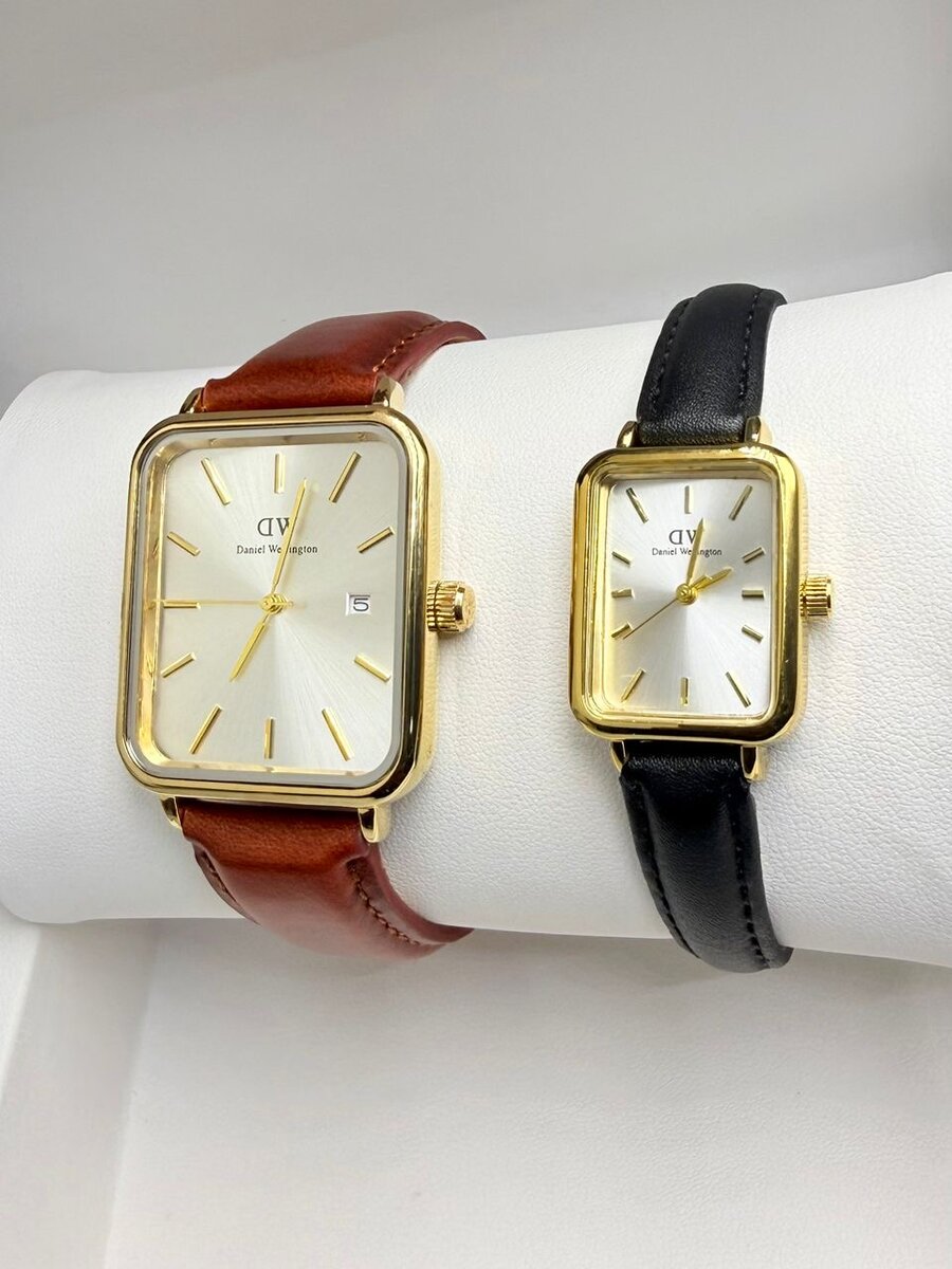 Montre cuir couple