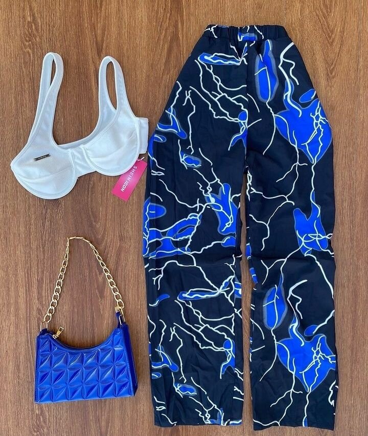 Girl top and down and bag