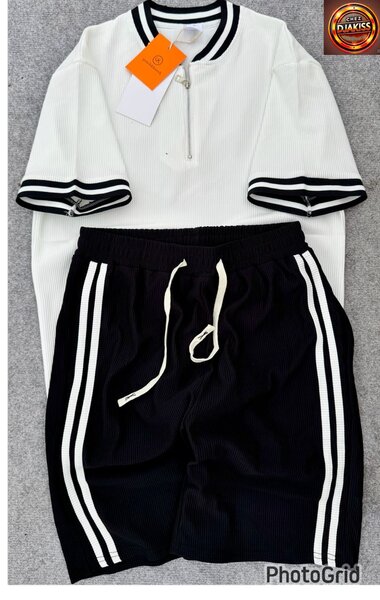 Ensemble de sport zippé unisexe