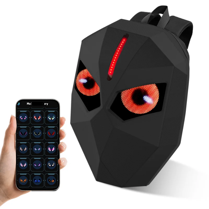 Sac à dos intelligent LED futuriste