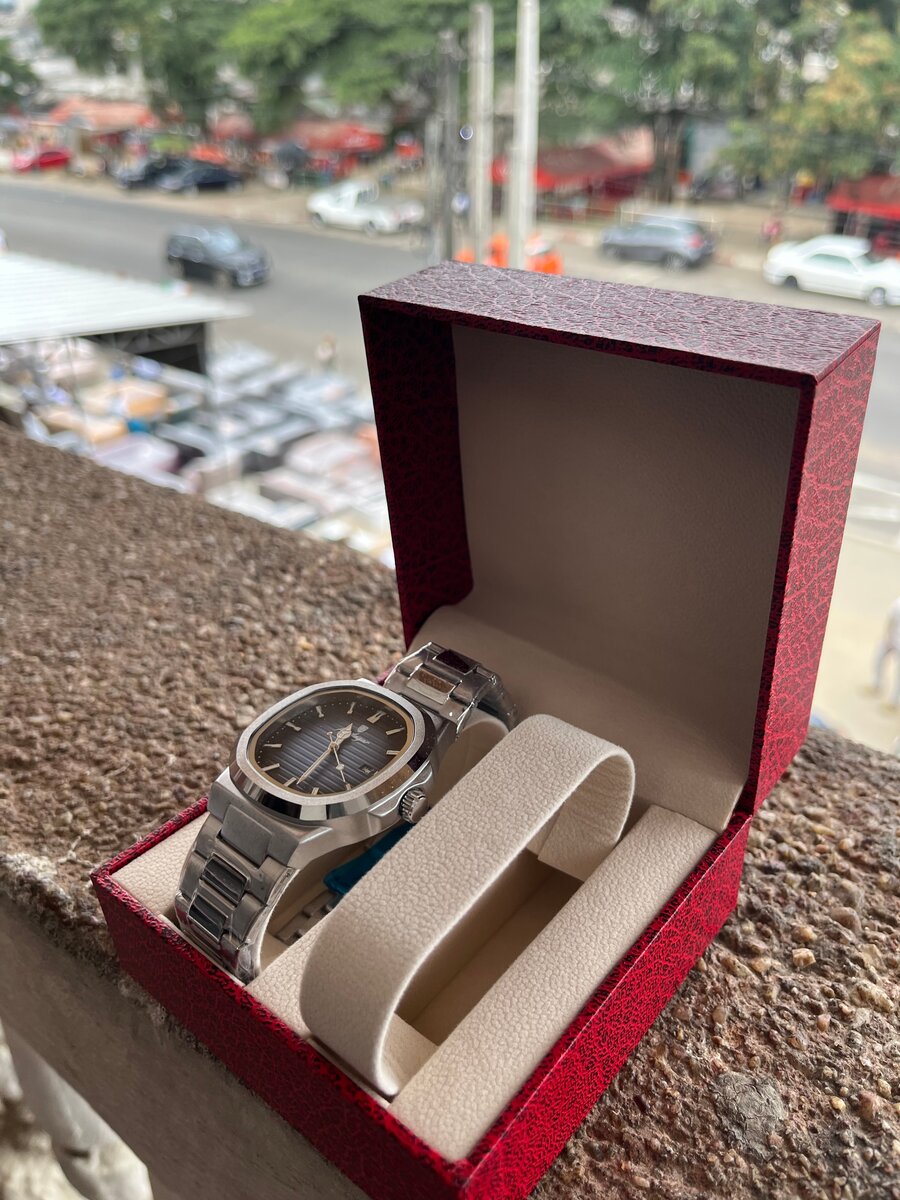 Montre élégante en acier inoxydable