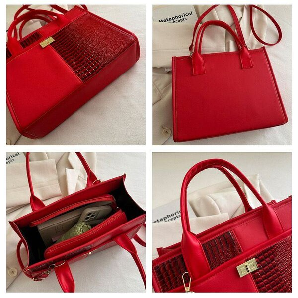 Sac à main rouge élégant