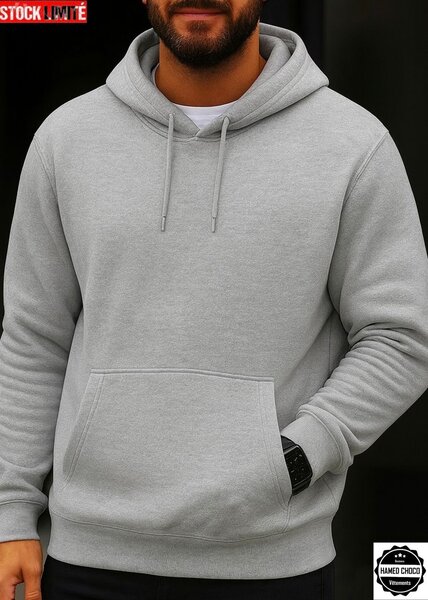 Sweat à Capuche Gris Homme