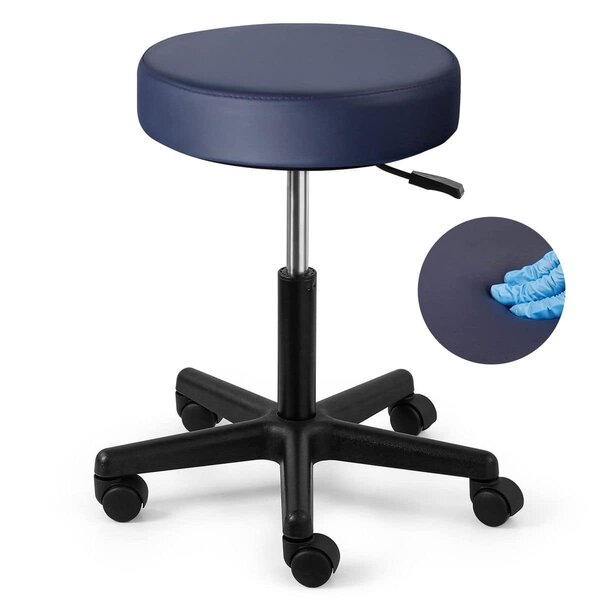 Tabouret bleu Rotatif et ajustable 