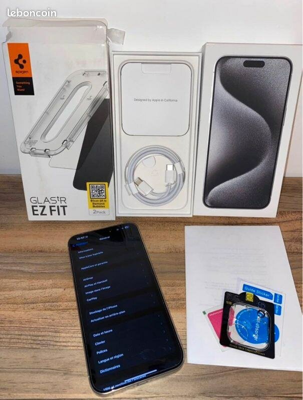 iPhone 15 Pro Max 128GB Argent