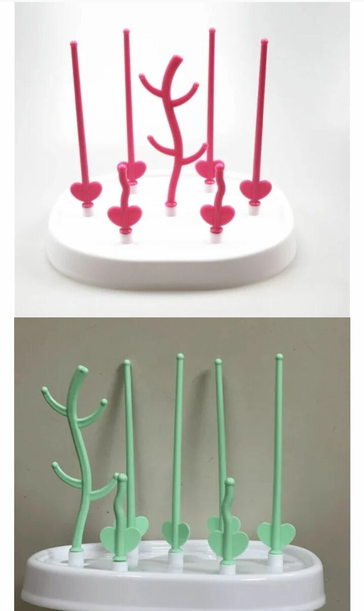 Baby bottles and  feeding cup holder drying rack