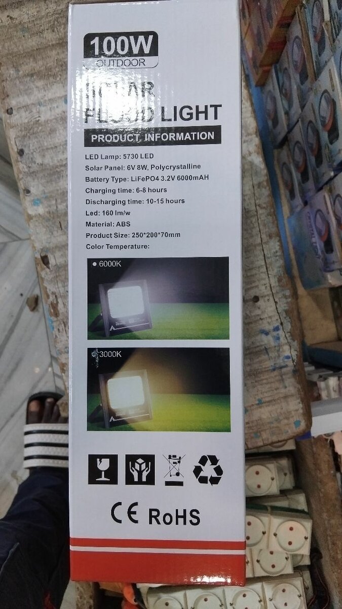 Lampe Solaire Extérieure 100W