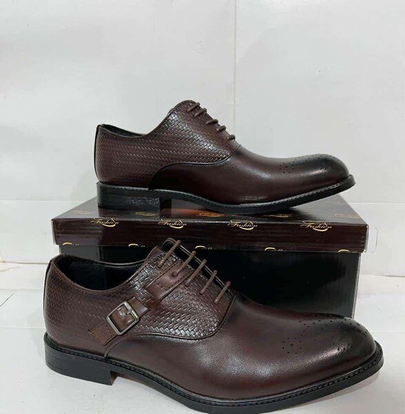 Men's leather boots,brown Sizes: 40-45