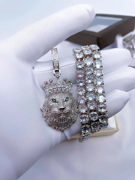 Iced out Diamond Zirconium Neckpiece chain