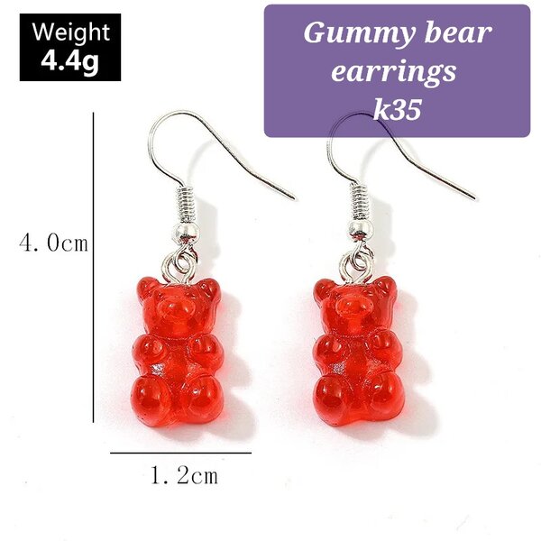 Gummy bear earrings