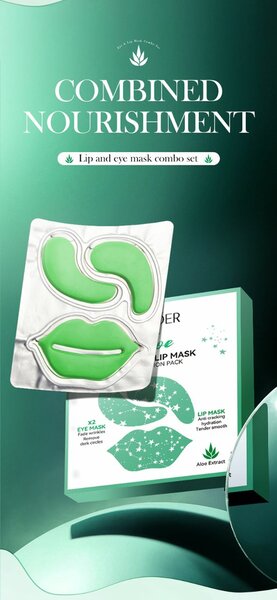 2 in 1 Lip & Under-eye Masks Combo [10pcs/box]