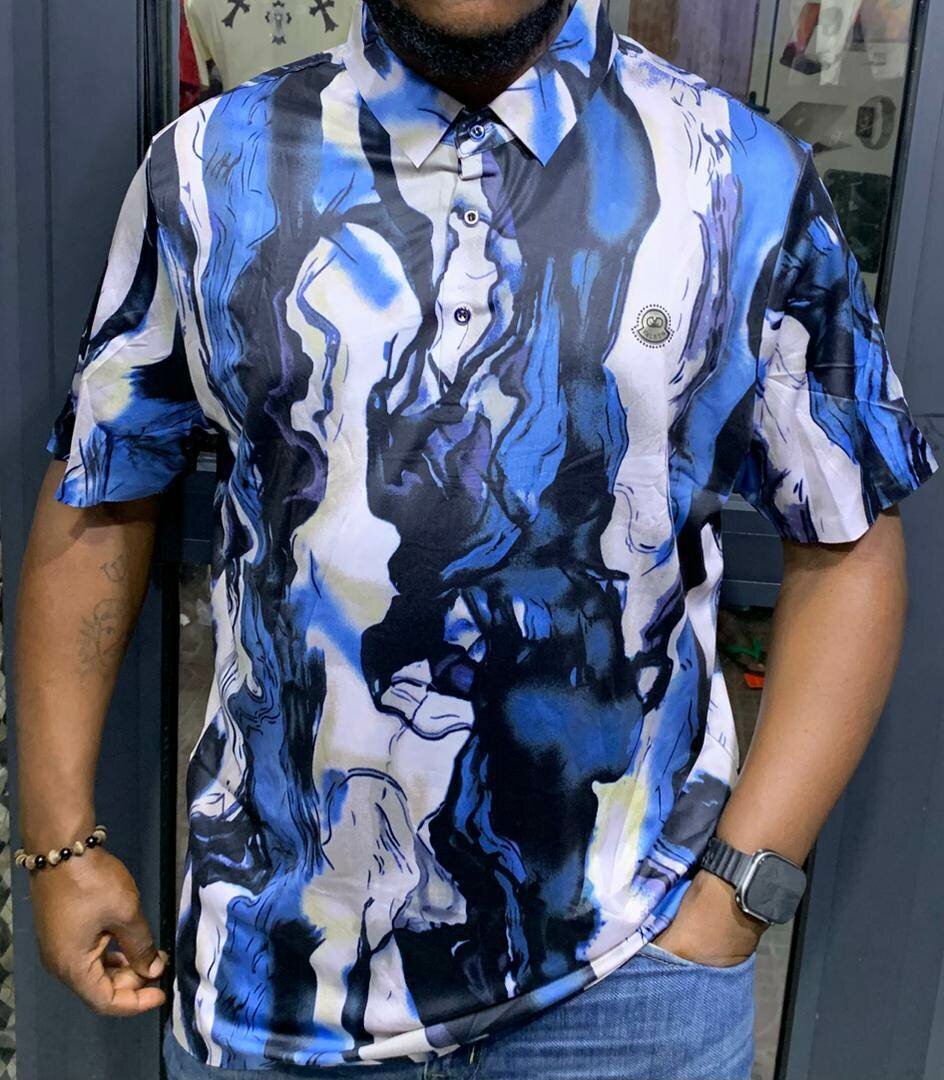 Chemise Homme Imprimé Marbré