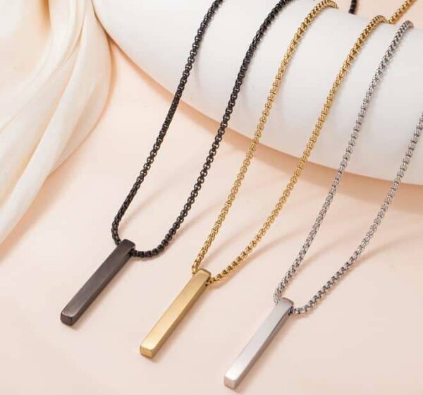 Elegant Bar Pendant Necklaces