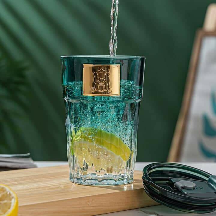 Verre Diamant avec Couvercle 420ml