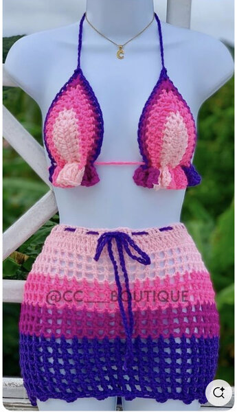 Ensemble de plage crocheté