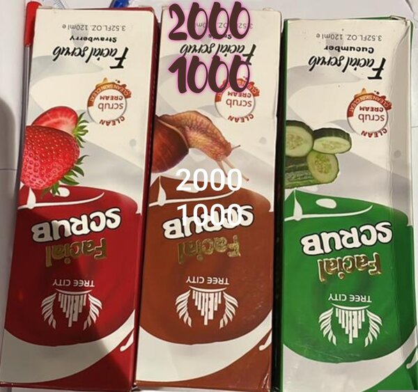 Facial Scrub Set - Strawberry, Cocoa & Cucumber