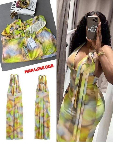 Robe longue dégradée élégant